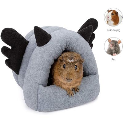 China Small Animals Winter Warm Hamster House Small Pet Cage Guinea Pig House Bed for sale