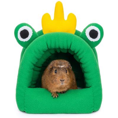 China Small Pet Winter Animals Hamster Warm Nest House Small Pet House Sleeping Bed Cages Guinea Pig House Bed for sale