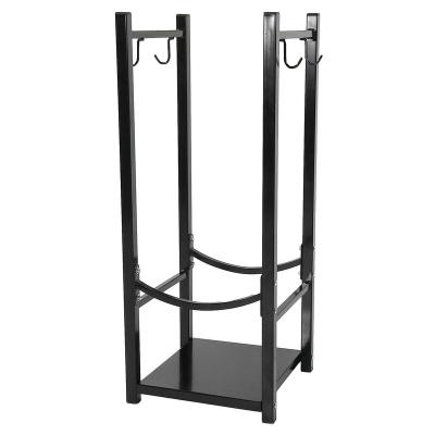 China Iron Heavy Duty Firewood Rack Indoor Wrought Iron Indoor Outdoor Wooden Rack for sale