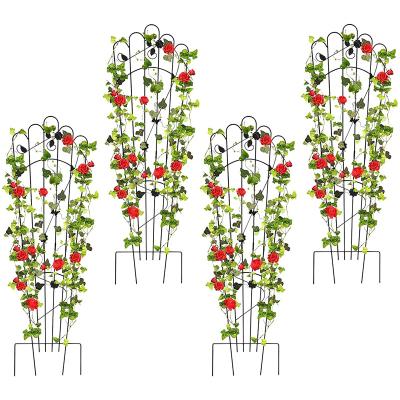 China Rustproof Iron Powder Coated Garden Trellis In Garden And Outdoor Easily Assembled for sale