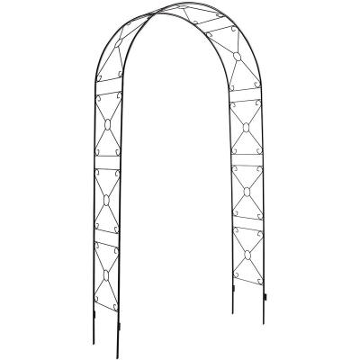 China High Quality Easily Assembled Factory Metal Garden Wedding Arch Entrance Axle Trellis for sale