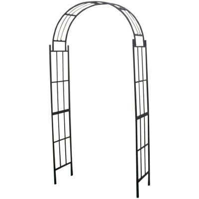 China Easily Assembled Wrought Iron Antirust Garden Plants Trellis Climbing Arch for sale