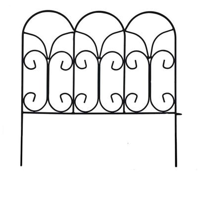 China Factory direct sale modern flexible antirust easily assembled iron garden fence for sale