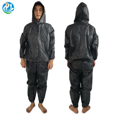 China Diet Casual EVA Material Fitness Equipment Fitness Suit Adult Sauna Suit With Hat for sale