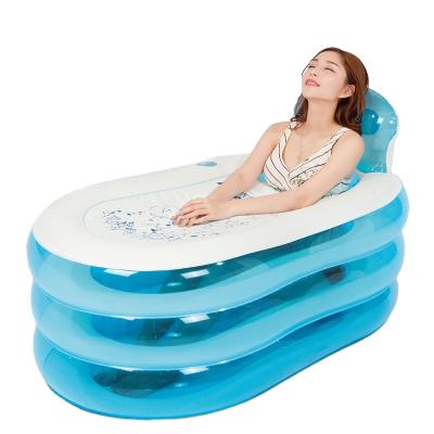 China Inflatable Air Free Folding Medical Bathtub In Bed Patients Bed Tub for sale