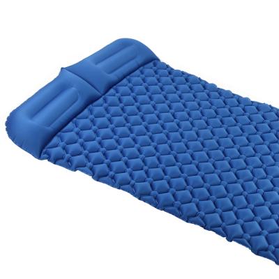 China Kids and Adults TPU Inflatable Bed Travel Bed Outdoor Camping Sleeping Mat with Pillow Comfortable Camping Mat for sale