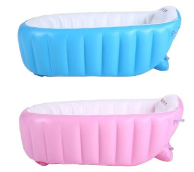 China Sustainable Portable Suitable Inflatable Baby Tub Baby Tub Water Float Bathing Inflatable Tub Bathtub for sale