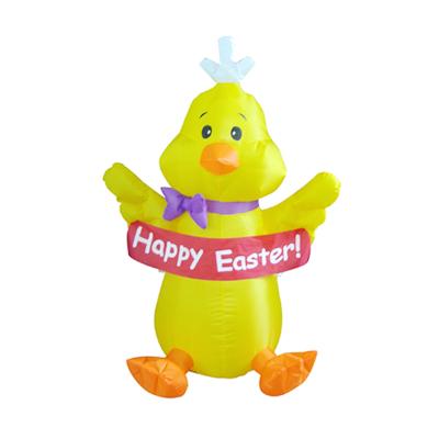 China Outdoor Air Inflatable Chick Duck Large Inflatable Easter Decoration Cute Blown Up Festival Decoration Selection 8FT for sale