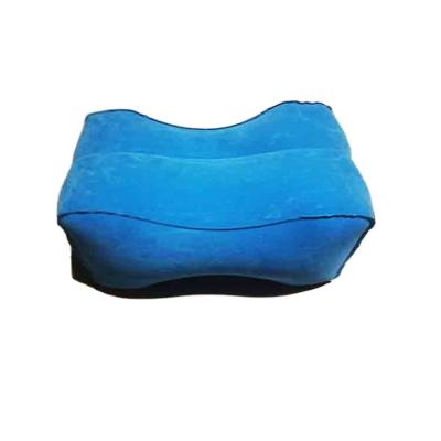 China Folded Memory Contoured Orthopedic Portable Inflatable Pillow Outdoor Travel Inflatable Leg Sleep Pillow Knee Leg Pillow for sale