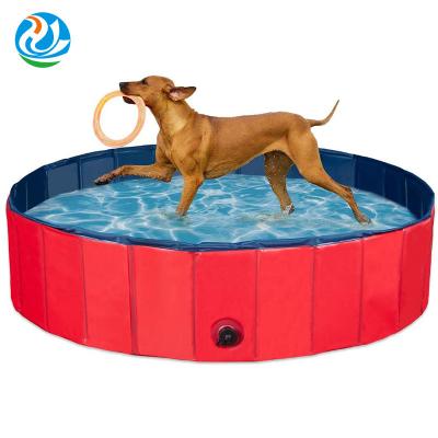 China Custom Viable Collapsible Pet Swimming Pool Portable Folding Water Dog Pool Pet Tub Dogs Hair Rinse Pool for sale