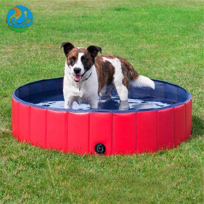 China Viable Outdoor Body Cat Dog Swimming Pool Folding Dog Pool Compound Bathtub Filler Board PVC Pet Dog Pool Cat Residue Cleaning Sand Pit for sale