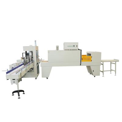 China machinery & L type material pe film shrink wrap machine for beverage /round bottle for sale