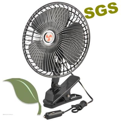 China 8 Inch 12V/24V Car Fan Metal Front Plastic 8 Inch Back 8 Inch for sale