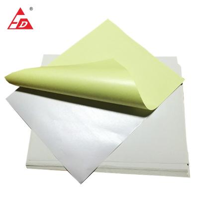 China Waterproof Packaging Labels Self Adhesive Mirror Cast Coated Sheet Paper For Sticker Label for sale