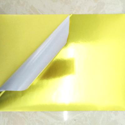 China Waterproof Self Adhesive Gold Aluminum Foil Sticker Paper Foil Sheets for sale