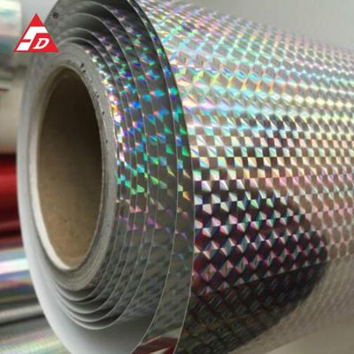 China Waterproof Iridescent Hologram Label Sticker Laser Rainbow Adhesive Film for sale