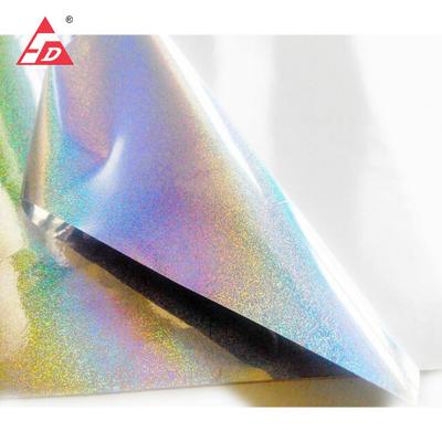 China Waterproof 3d Hologram Laser Self Adhesive Sticker Label Holographic Vinyl Film for sale