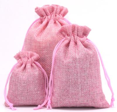 China Hot Sale Folding Custom Printed Small Jute Drawstring Bag Organic Cheap Jute Sack for sale