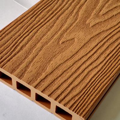 China Hot sale 2nd gen wpc plastic composite flooring traditional outdoor wood texture waterproof plastic decking for sale