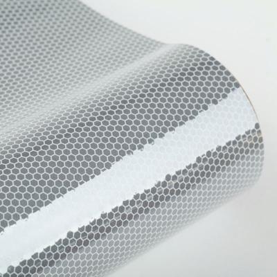 China Not Terable Grade High Intensity Reflective PC Tape Glass Bead Sign Adhesive Overlay Stickers for sale