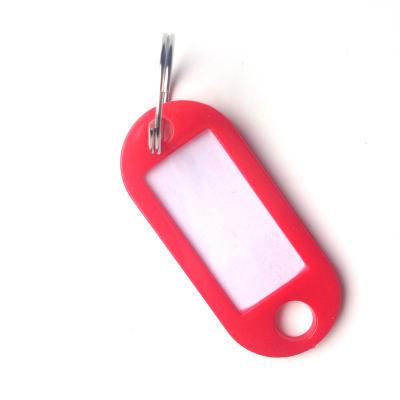 China Home Hotel Key Tag Custom Key ID Tag Name Fob With Free Ring PVC Plastic Bag Iron NINGBO Light Key Chain Color Mix Color Cheap Plastic 1 for sale