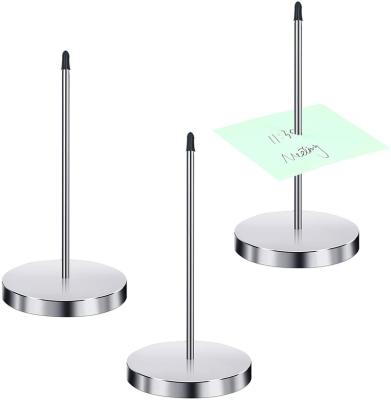 China Durable eco-friendly stainless steel construction with protective rubber tip cap receipt holder for collecting paper documents for sale