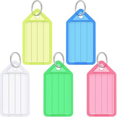 China Wholesale Hard Plastic Matching Home Hotel Color Screen Start Key Blank String For Bags With Label Paper Inserts for sale