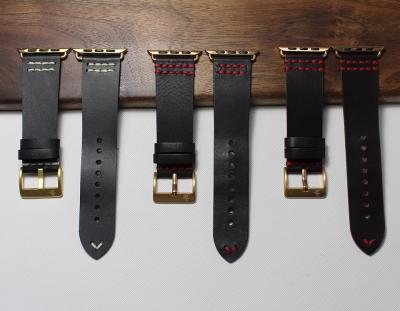 China Hot Selling 20MM 22MM Oil Watch Band Leather Smart Watch Straps Apple Leather Watch Band 38/40/41/42/44/45 for sale