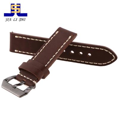 China Leather Watch Strap Genuine Leather Layer Cowhide Genuine Handmade First Grade Leather for sale