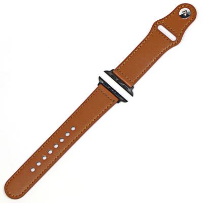 China New Style Iwatch5 Leather Leather Watch Band Strap Applewatch 5 Leather Strap Watch Band for sale