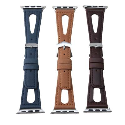 China Genuine Leather Top Grain Oil Wax Leather Watch Strap for sale