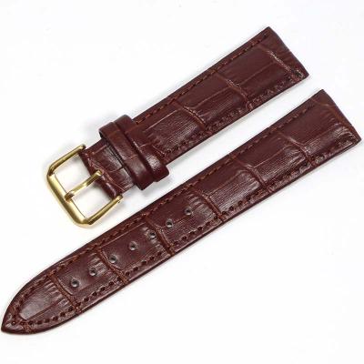 China Wholesale Crocodile Leather Soft Pattern Fahion Leather Band In Running Watch Strap Band For Watch for sale