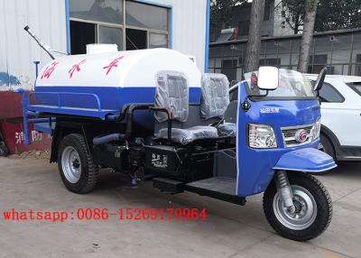 China QUALITY Material china made sprinkler truck 3-wheel 18hp 2000 Liters construction water truck for sale