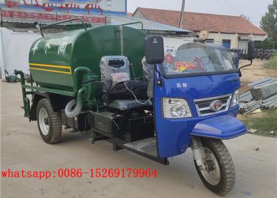 China QUALITY Material china diesel engine 3-wheel 18hp 2cbm capacity cheap water trucks for sale for sale