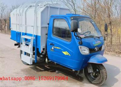 China QUALITY Material chinese diesel fuel engine 22hp tri wheeler 5cbm garbage truck price for sale