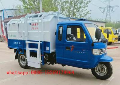 China QUALITY Material chinese mini garbage truck 3-wheel 22hp 5cbm small trash trucks for sale for sale