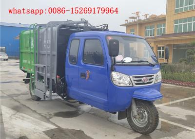 China QUALITY Material chinese brand new 22hp three wheel truck 5m3 side loader garbage truck for sale