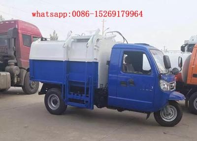 China QUALITY Material chinese 22hp 3 wheeler rubbish truck 5m3 garbage dump truck for sale