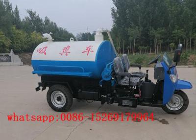 China QUALITY Material chinese fecal disposal truck tri-wheel 22hp 3m3 fecal suction truck for sale for sale