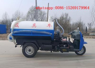 China QUALITY Material chinese 22hp 3 wheeler 3 cubic meters tank capacity fecal suction truck for sale