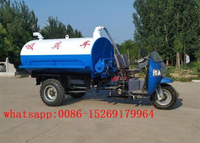 China QUALITY Material chinese cheap price sale 3-wheel 22hp 3m3 fecal suction tank truck for sale