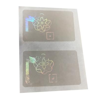 China Security ID Holographic Transparent Hologram Overlay /Hologram Overlay Sticker for sale