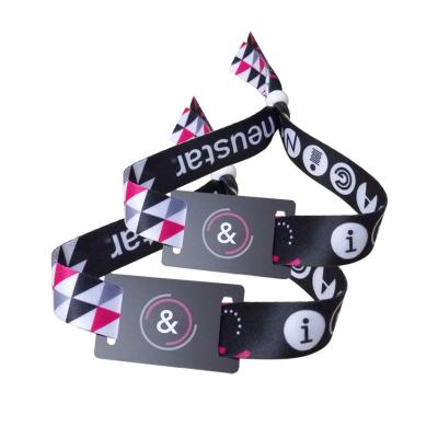 China Hot Event New Resorts Use Passive Woven Waterproof RFID Wristband for sale