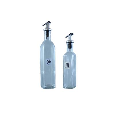 China High Quality Cooking Glass Oil Bottles Hot Selling Frying Oil Glass Bottle Oil for sale