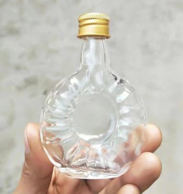 China 50ML Beverage Vodka Whiskey Small Bottle Beverage Container Sample Creative Small Size Separate Bottle for sale