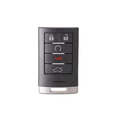 China Excellent Auto Car With 4+1 Buttons 315Mhz PCF7952 Chip FCCID M3N5WY7777A Auto Keyless Entry Car Remote Key FOB For Cadillac CTS STS for sale