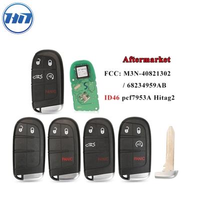 China Replace Car Key Aftermarket Smart Remote Car Key 2/3/4/5Button FOB 433MHz ID46 For Chrysler Dodge Jeep FCCID M3N-40821302 for sale