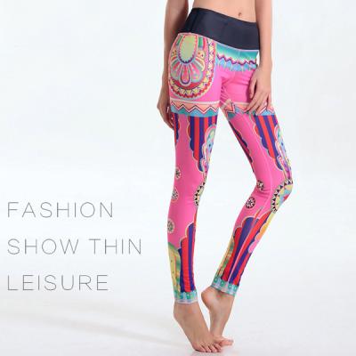 China colorful lady yoga compression tights leggings OEM service high quality gymwear for sale