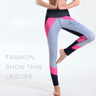 China Design your own tight yoga pants leggings, polyester+spandex fabric high elastic for sale