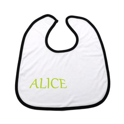 China Polyester washable soft sublimation crochet loop fashion blank personalized design feeding printed baby bibs for sale